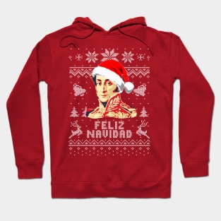 Simon Bolivar Feliz Navidad Hoodie